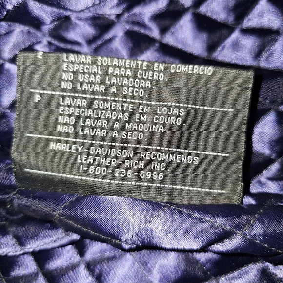 Harley Davidson Leather Crop Jacket - Picture 9 of 15